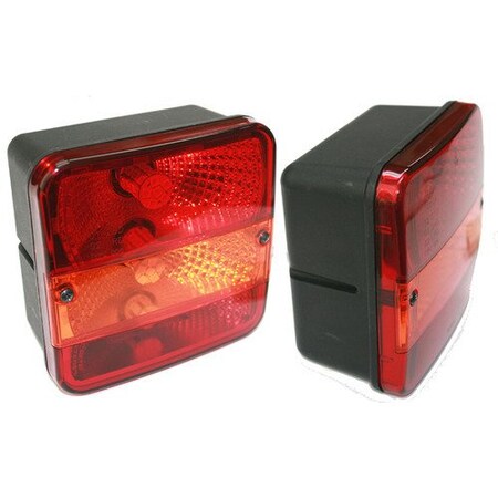 Delta Lights LED Tail Light 5 1/2" Square Light Kit PR 01-1954-50L